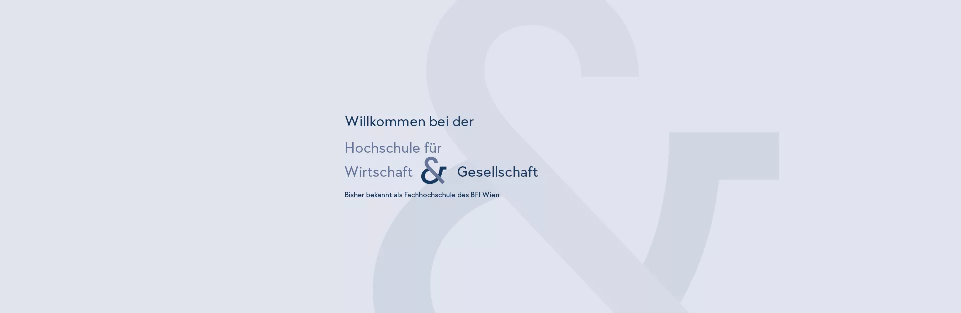 Willkommen bei der Hochschule für Wirtschaft & Gesellschaft